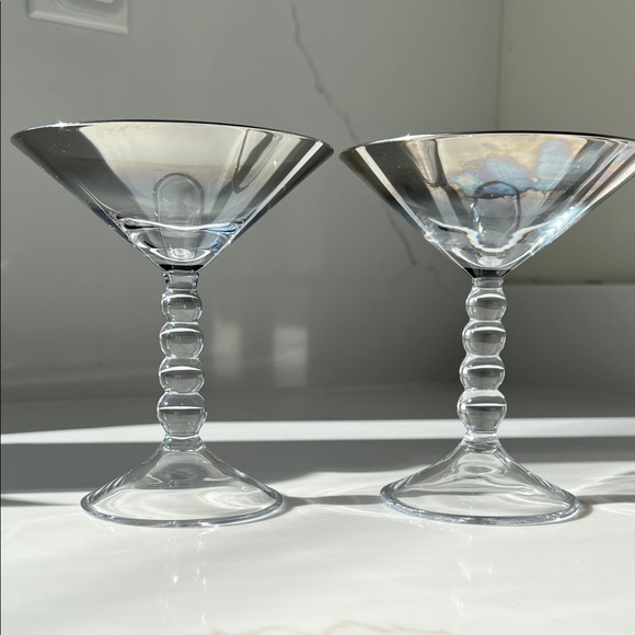 Iridescent Glass Martini Pair (set of 2) - Picture 2 of 7